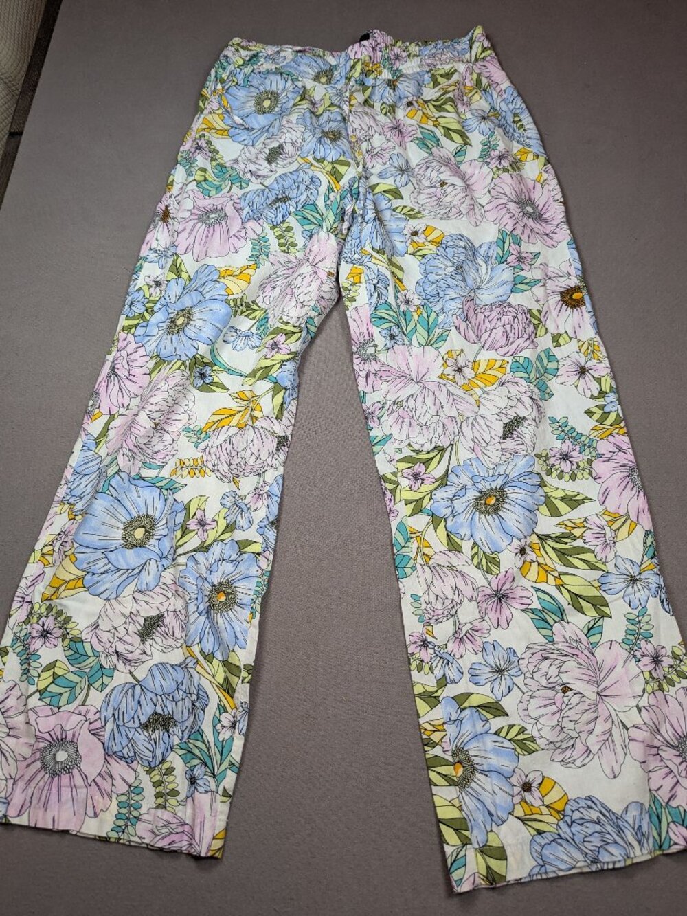 Gap 100% Cotton Floral Pajama Bottoms Women's Medium